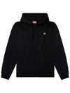 S Rob Doval PJ Oval D Patch Hoodie Black - DIESEL - BALAAN 2