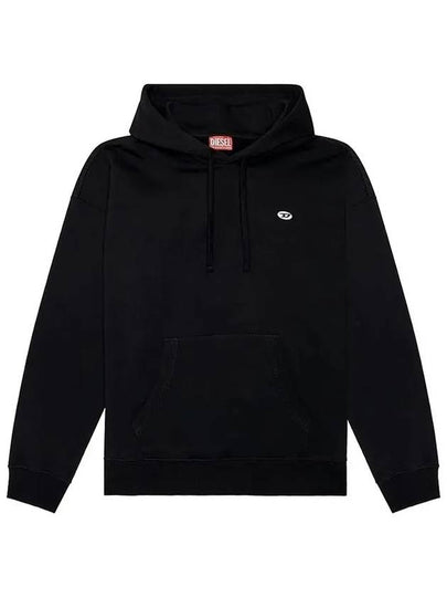 S Rob Doval PJ Oval D Patch Hoodie Black - DIESEL - BALAAN 2