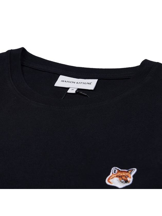 Fox Head Patch Classic Short Sleeve T-Shirt Black - MAISON KITSUNE - BALAAN 5