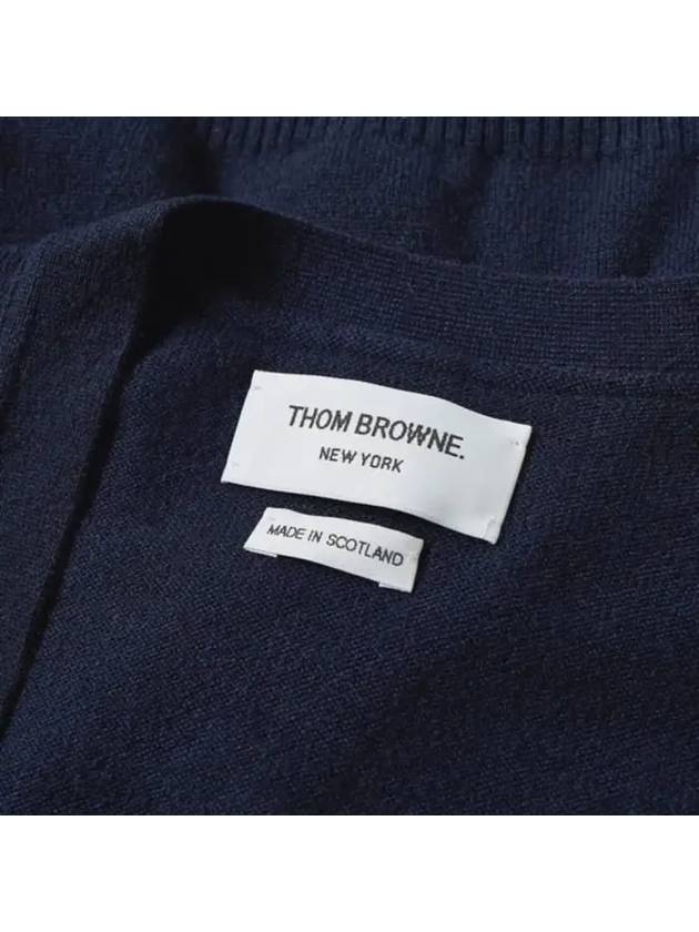 Men's Diagonal Classic Cashmere Cardigan Navy - THOM BROWNE - BALAAN 3