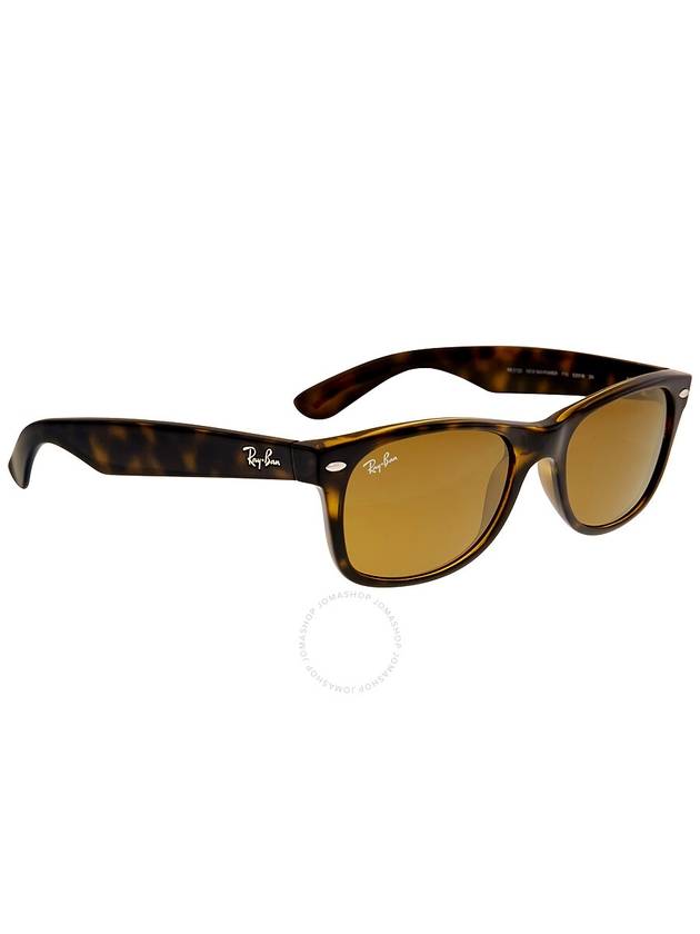 Ray Ban New Wayfarer Classic Brown Classic B-15 Square Men's Sunglasses RB2132 710 52 - RAY-BAN - BALAAN 2