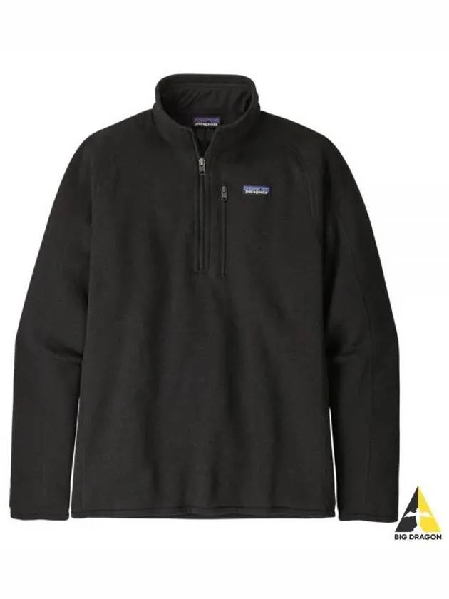 Men's Better Sweater Quater Zip Fleece Jacket Black - PATAGONIA - BALAAN 2