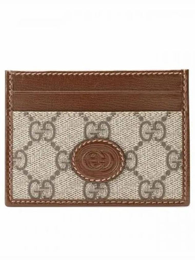 673002 Interlocking G detail house logo card wallet 1207582 - GUCCI - BALAAN 1