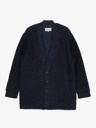 Textured V Neck Cardigan Navy - MAISON MARGIELA - BALAAN 2