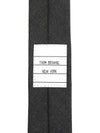 Three Stripes Classic RWB Selvage Super 120 Count Wool Tie Dark Grey - THOM BROWNE - BALAAN 8