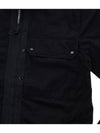 Men's Lens Wappen One Pocket Zip Up Jacket Black - CP COMPANY - BALAAN 8