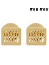 Earrings 5IO1242DTU F0056 Gold - MIU MIU - BALAAN 3