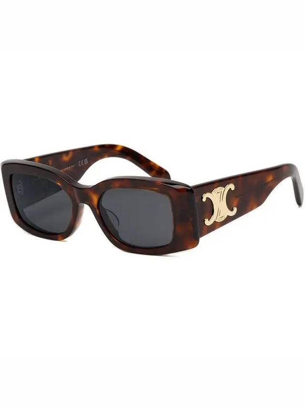 Eyewear Square Acetate Sunglasses Dark Havana - CELINE - BALAAN 9