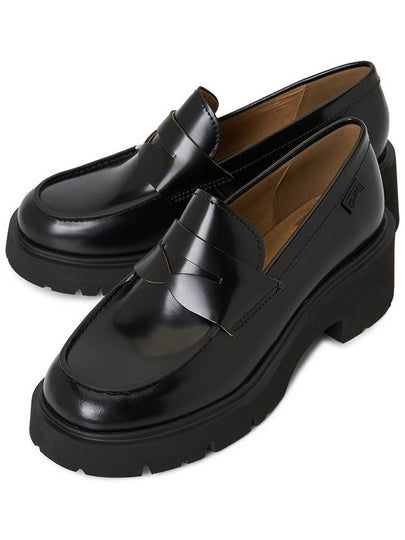 Milah Twins Leather Loafer Black - CAMPER - BALAAN 2