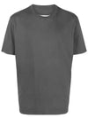 Organic Cotton Short Sleeve T-Shirt Dark Grey - MAISON MARGIELA - BALAAN 3