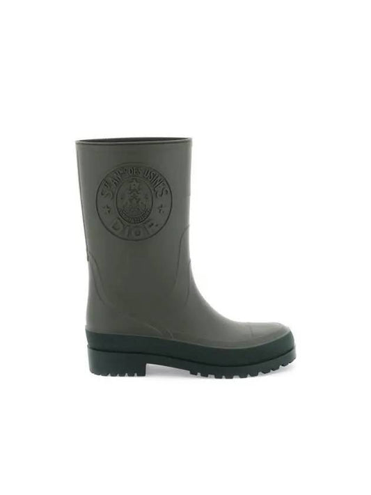 Diorunion Logo Rain Boots Grey - DIOR - BALAAN 2