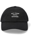 Slogan Embroidery Ball Cap Black - DROLE DE MONSIEUR - BALAAN 1