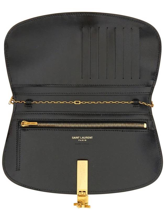 Voltaire Shoulder Bag Black - SAINT LAURENT - BALAAN 4