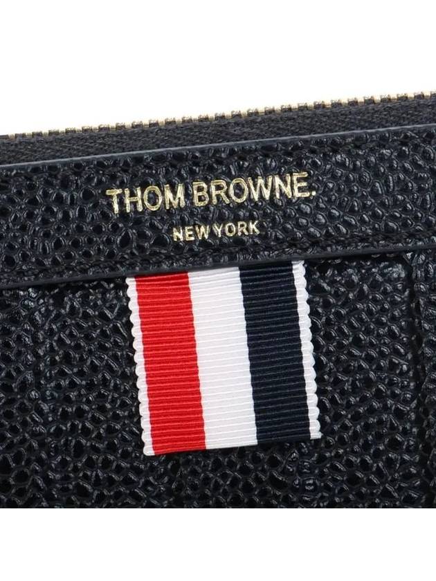 Debossed Pebble Clutch Bag Black - THOM BROWNE - BALAAN 6