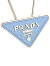 Saffiano Gold Key Holder Blue - PRADA - 5