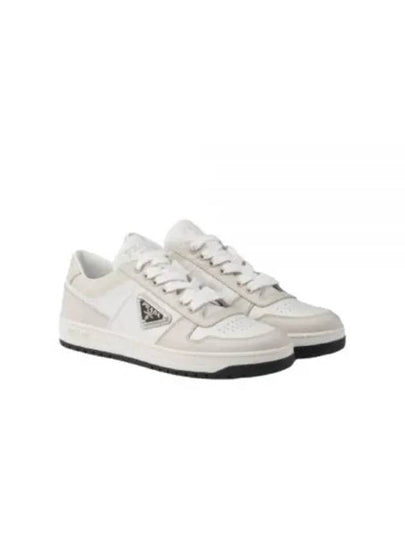 Downtown Leather Low Top Sneakers White - PRADA - BALAAN 2