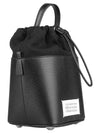 5AC Number Logo Texture Leather Bucket Bag Black - MAISON MARGIELA - BALAAN 5