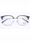 Eyewear New Clubmaster Glasses Black Silver - RAY-BAN - BALAAN.