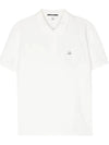 Stretch Piquet Regular Polo Shirt White - CP COMPANY - BALAAN 3