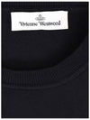 ORB Embroidered Crew Neck Knit Top Black - VIVIENNE WESTWOOD - BALAAN 6