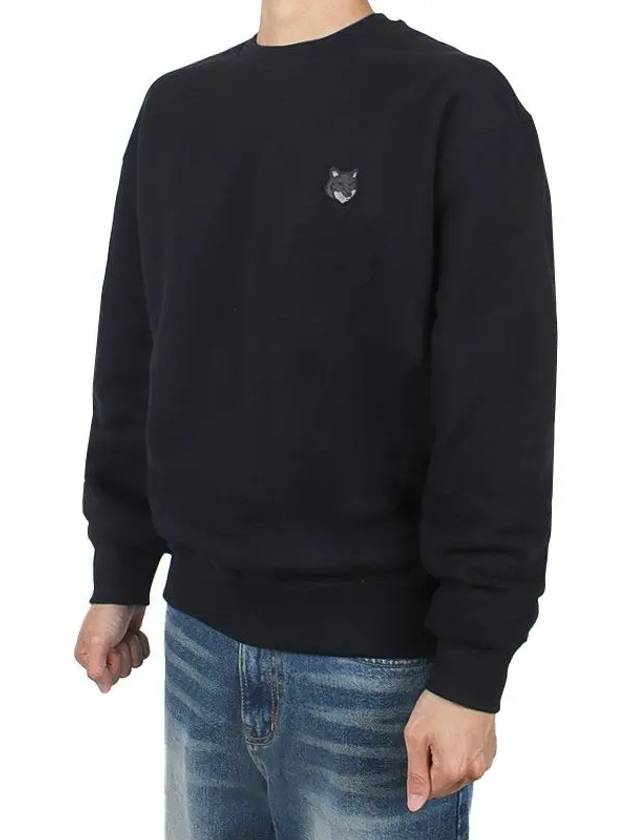 Bold Fox Head Cotton Sweatshirt Black - MAISON KITSUNE - BALAAN 5