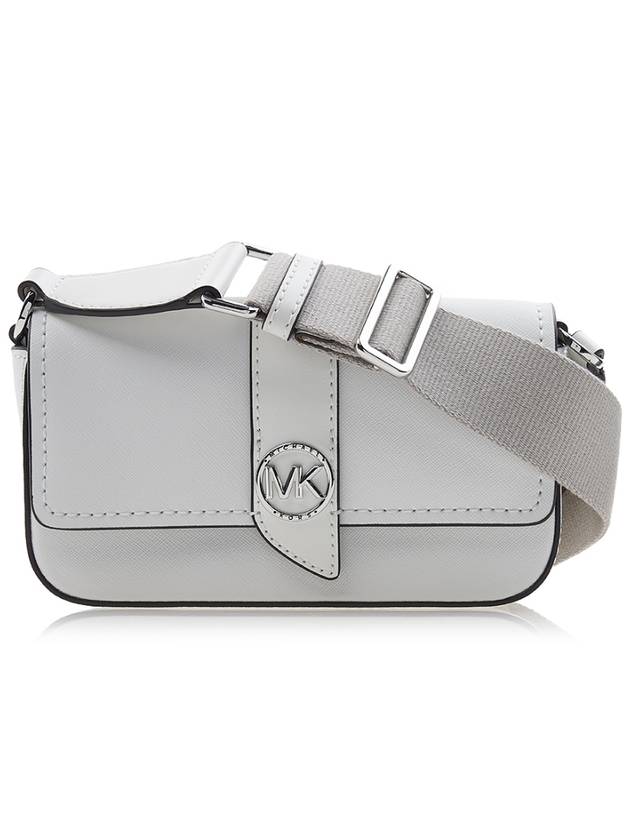 Greenwich Extra Small Saffiano Leather Sling Cross Bag White - MICHAEL KORS - BALAAN 2