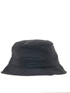Logo Patch Nylon Metal Bucket Hat Black - STONE ISLAND - BALAAN 5
