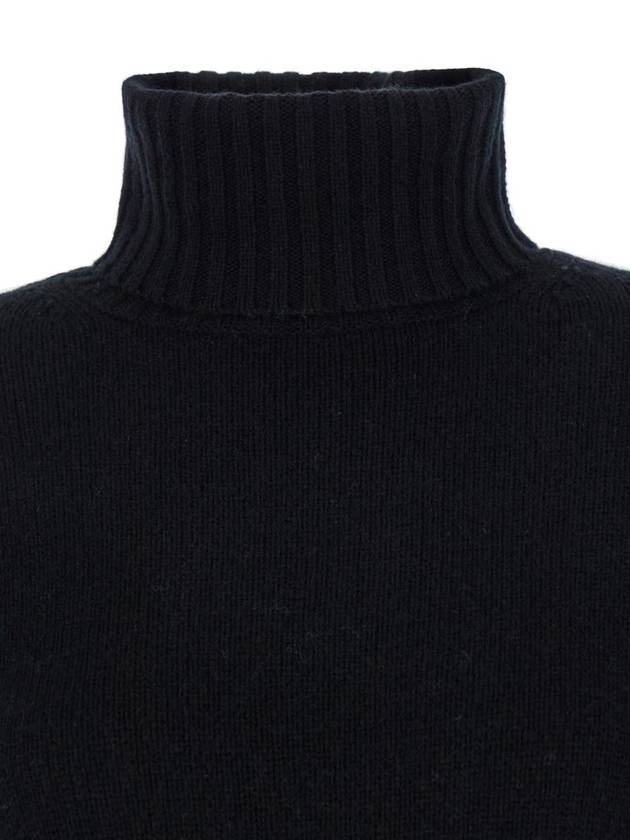 Black High Neck Sweater In Wool And Cashmere Woman - ALLUDE - BALAAN 3