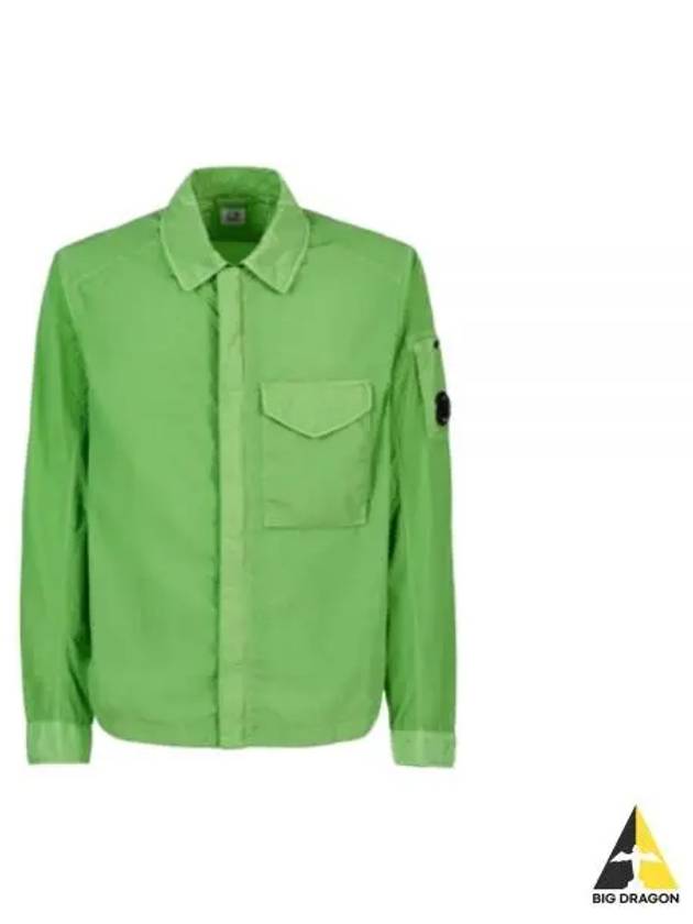 Chrome-R Zip-Up Over Long Sleeve Shirt Green - CP COMPANY - BALAAN 2