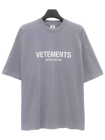 Logo Short Sleeve TShirt UE63TR 680L - VETEMENTS - BALAAN 1