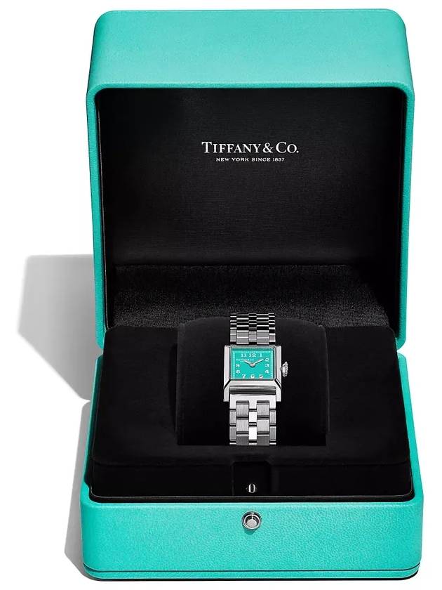 Tiffany Union Square20mm watch steel with blue dial 74384161 - TIFFANY & CO. - BALAAN 5