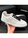 Calfskin Low Top Sneakers White - CHANEL - BALAAN 4