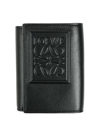 Embossed Logo Tri-Fold Half Wallet Black - LOEWE - BALAAN 2