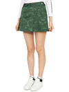 Golf Gauge Jacquard MLW 3A AE01 GREEN Women s Mini Pleated Skirt - MARK & LONA - BALAAN 3