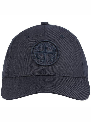 Logo Cotton Ball Cap Navy - STONE ISLAND - BALAAN 1