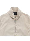 Cotton Blend Blouson Bomber Jacket Limestone - PRADA - BALAAN 4