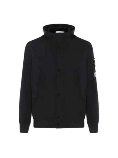 Light Soft Shell R E Dye Technology In Recycled Polyester Hooded Jacket Black - STONE ISLAND - BALAAN 2