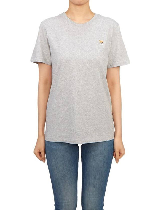 Baby Fox Patch Regular Short Sleeve T-Shirt Grey - MAISON KITSUNE - BALAAN 2