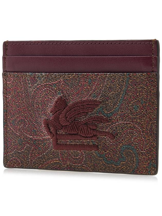 Paisley Card Wallet Brown - ETRO - BALAAN 3