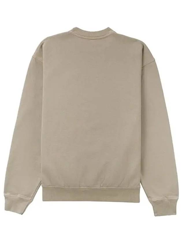 serif logo crewneck khaki brown FELPA SERIF LOGO GRIGIA - SPORTY & RICH - BALAAN 2