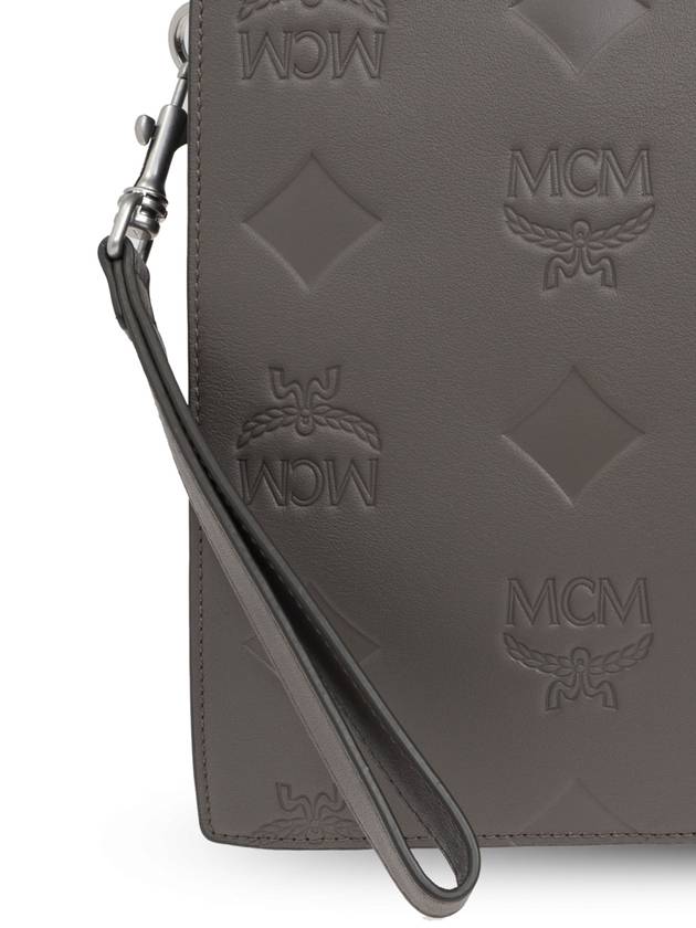 MCM Leather Handbag, Men's, Grey - MCM - BALAAN 6