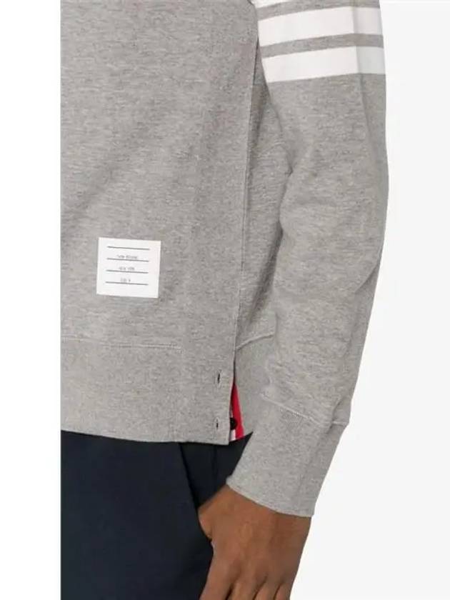 4 Bar Loopback Jersey Sweatshirt Light Grey - THOM BROWNE - BALAAN 5