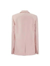 Wool Silk Double Breasted Jacket Pink - FABIANA FILIPPI - BALAAN 3