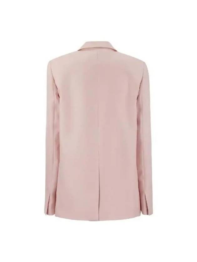 Wool Silk Double Breasted Jacket Pink - FABIANA FILIPPI - BALAAN 3