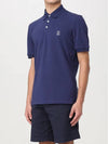 Logo Cotton Polo Shirt Navy - BRUNELLO CUCINELLI - BALAAN 6