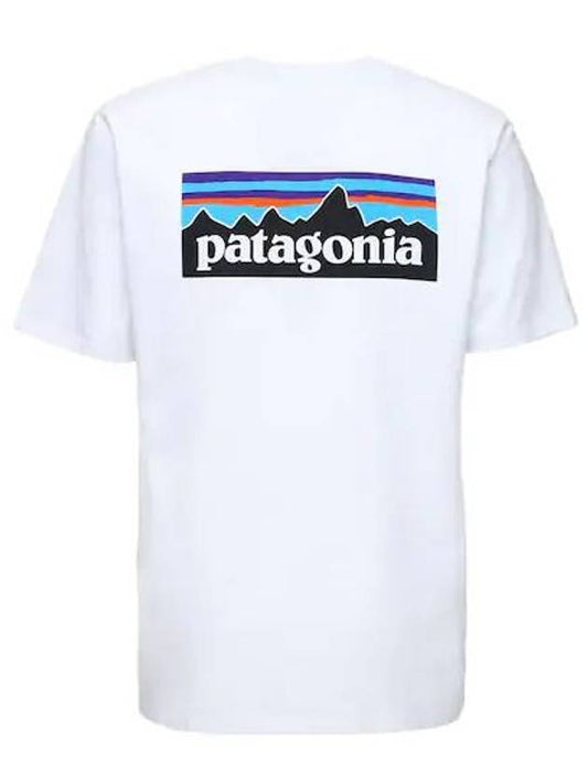 P 6 Logo Responsibili Short Sleeve T-Shirt White - PATAGONIA - BALAAN 2