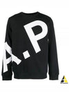 Cory Big Logo Cotton Sweatshirt Black - A.P.C. - BALAAN 2