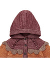 Kids Scallop Yoke Hooded Cardigan BB172028 680 - MISHA&PUFF - BALAAN 4