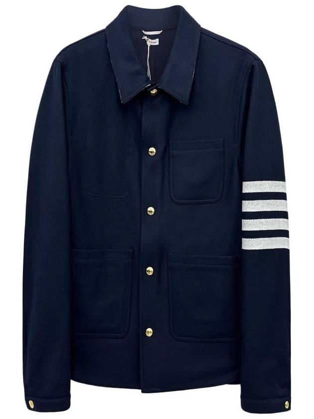 Armband Wool Cashmere Jacket MJO220U - THOM BROWNE - BALAAN 1