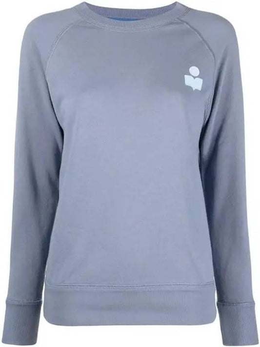 Women's MILLYP Crew Neck Logo Sweatshirt Grayish Blue - ISABEL MARANT - BALAAN 1